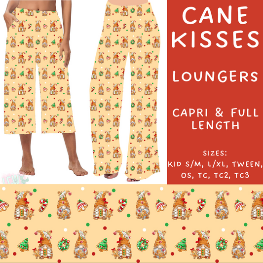 PREORDER  Batch #217 - Christmas Spirit - Closes 10/16 - ETA late Nov - Cane Kisses Capri and Full Length Loungers