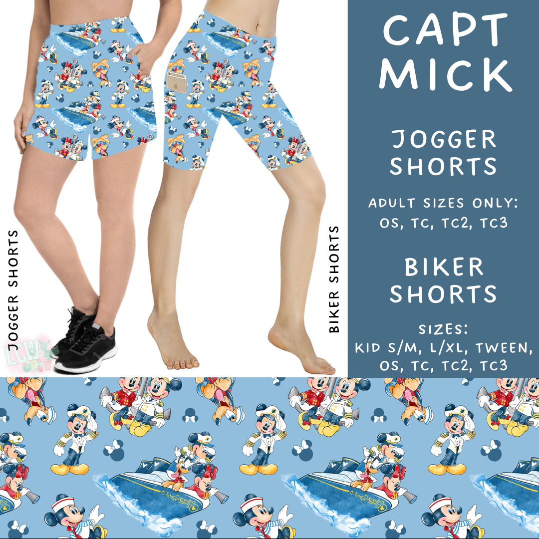 Batch #239 - Magical Faves 9 - Closes 11/18 - ETA early/mid Jan - Capt Mick Biker & Jogger Shorts