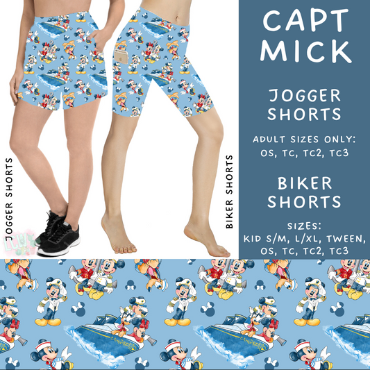 Batch #239 - Magical Faves 9 - Closes 11/18 - ETA early/mid Jan - Capt Mick Biker & Jogger Shorts