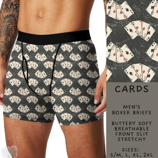 Batch #244 - Comfortable Underwear 2 - Closes 11/27 - ETA mid/late Jan - Cards Men's Boxer Briefs