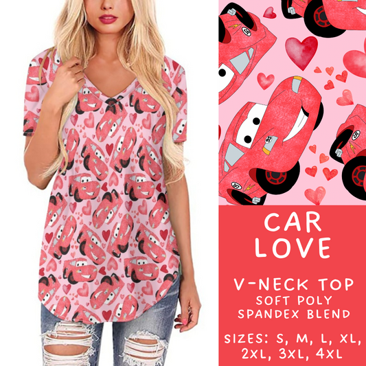 Batch #250 - Magical Valentine - Closes 12/9 - ETA late Jan - Car Love V-Neck Tee