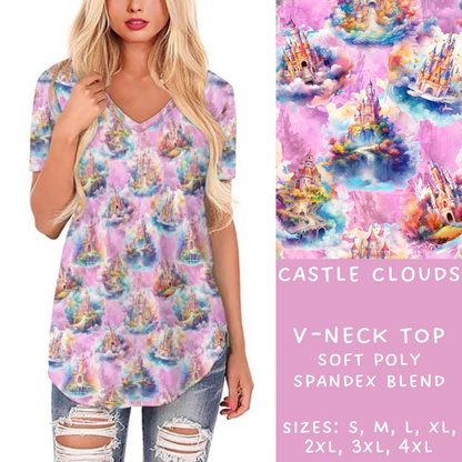 Batch #239 - Magical Faves 9 - Closes 11/18 - ETA early/mid Jan - Castle Clouds V-Neck Tee