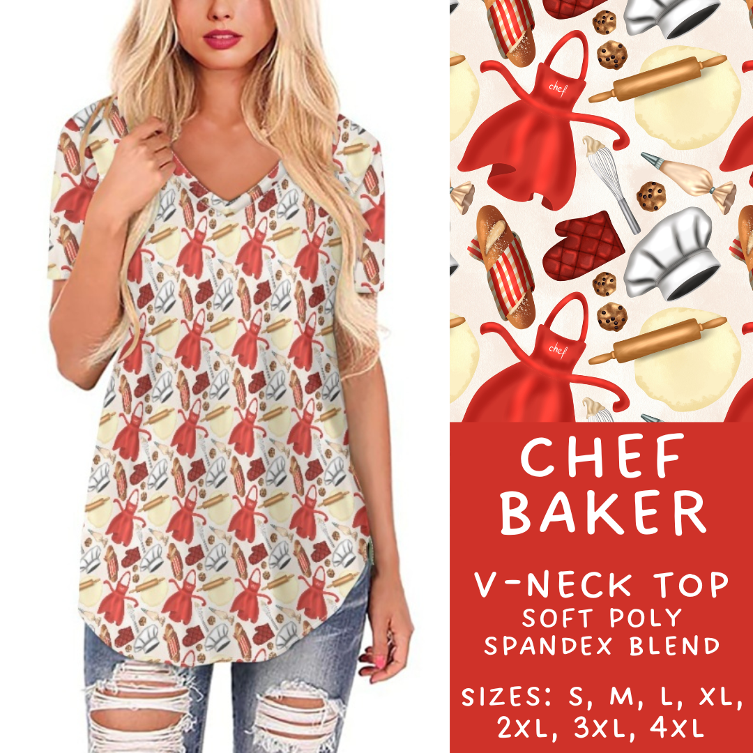 Batch #248 - Careers Collection - Closes 12/4 - ETA late Jan - Chef Baker V-Neck Tee