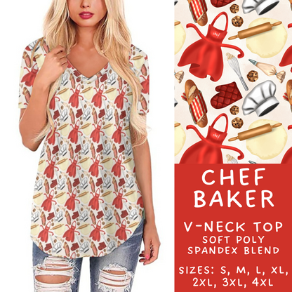 Batch #248 - Careers Collection - Closes 12/4 - ETA late Jan - Chef Baker V-Neck Tee