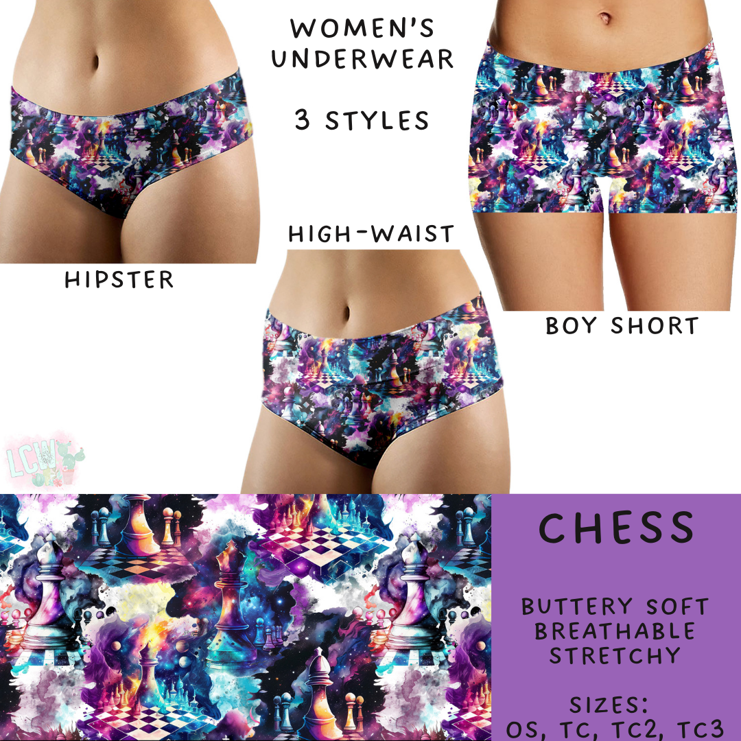 Batch #244 - Comfortable Underwear 2 - Closes 11/27 - ETA mid/late Jan - Chess Women's Underwear