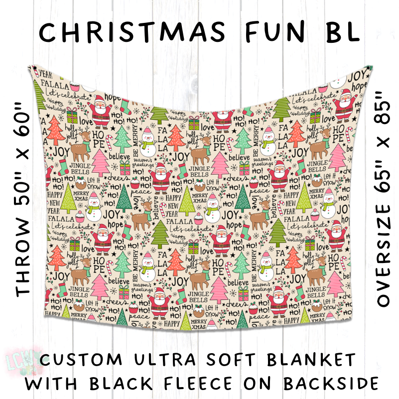 PREORDER Batch #216 - Cozy Christmas Blankets Presale - Closes 10/14 - ETA Early Dec - Christmas Fun BL