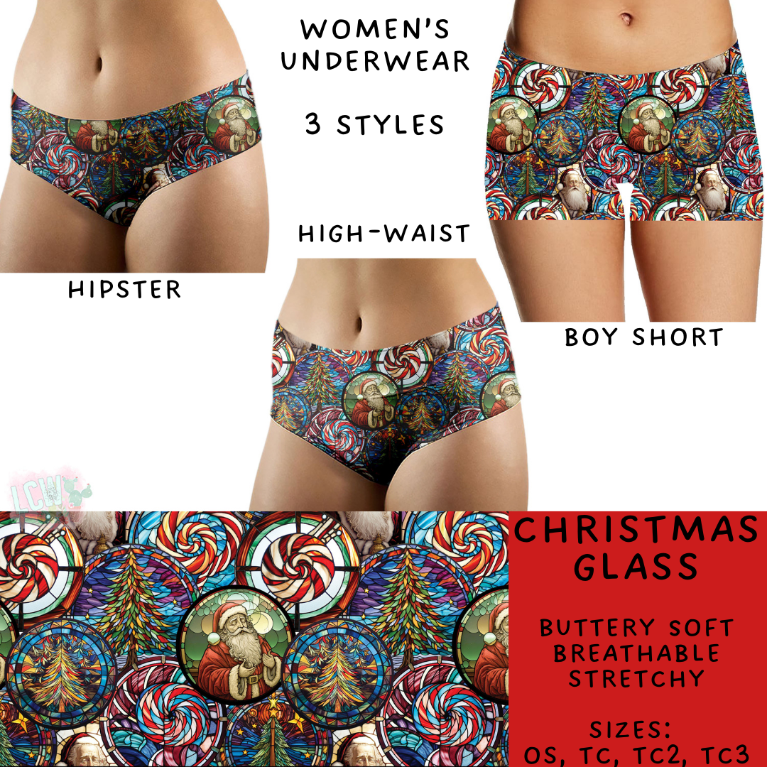 Batch #232 - Christmas Underwear - Closes 10/31 ETA early/mid Dec - Christmas Glass Women's Underwear