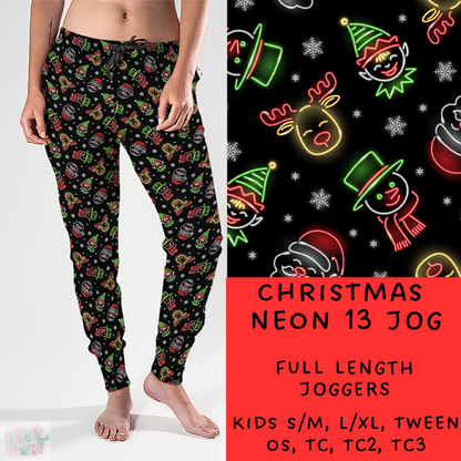 PREORDER Batch #225 - Neon Christmas - Closes 10/28 - ETA early Dec - Christmas Neon 13 Full and Capri Length Joggers