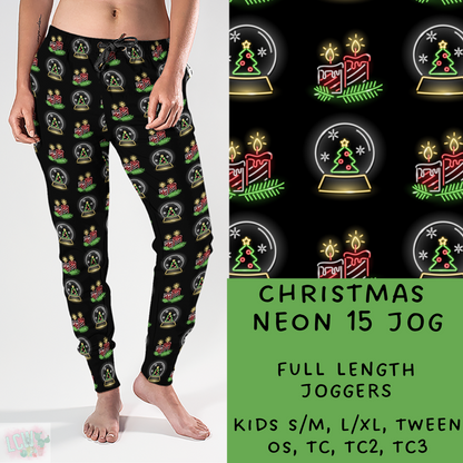 PREORDER Batch #225 - Neon Christmas - Closes 10/28 - ETA early Dec - Christmas Neon 15 Full and Capri Length Joggers