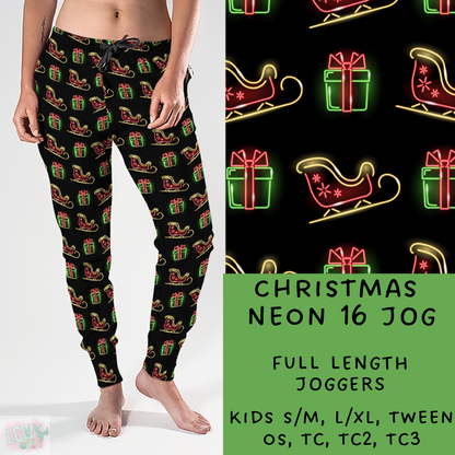 PREORDER Batch #225 - Neon Christmas - Closes 10/28 - ETA early Dec - Christmas Neon 16 Full and Capri Length Joggers