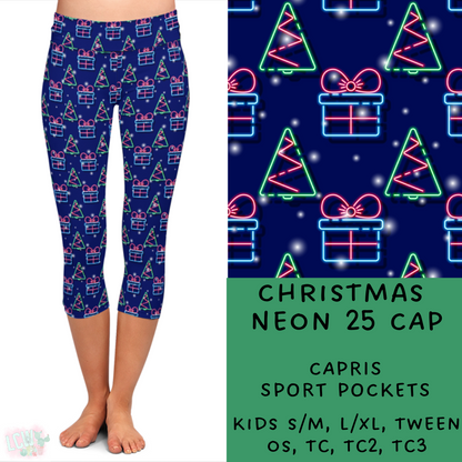 PREORDER Batch #225 - Neon Christmas - Closes 10/28 - ETA early Dec - Christmas Neon 25 Full and Capri Length Leggings