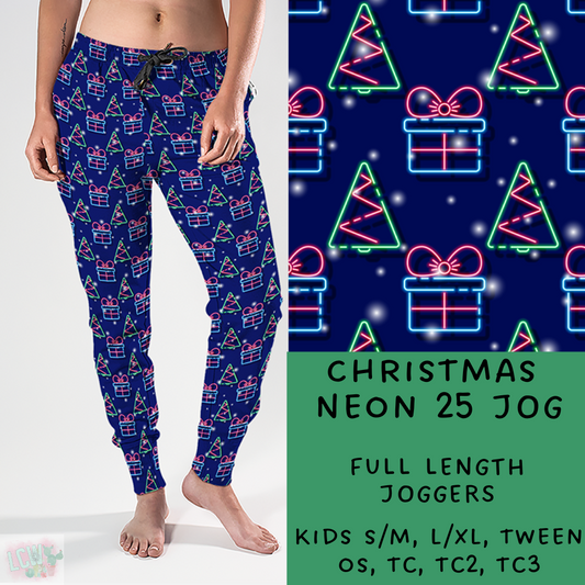 PREORDER Batch #225 - Neon Christmas - Closes 10/28 - ETA early Dec - Christmas Neon 25 Full and Capri Length Joggers