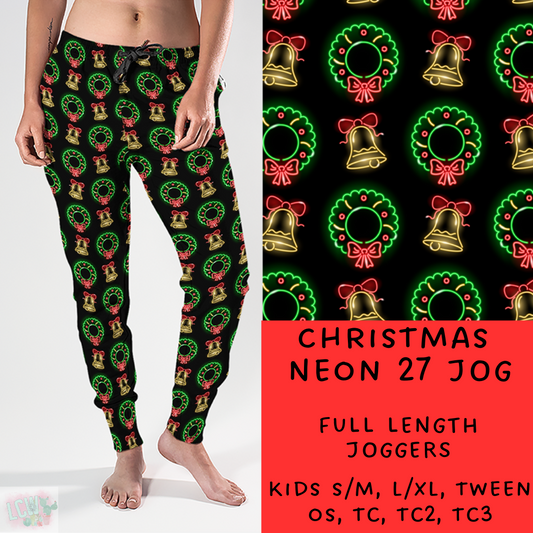 PREORDER Batch #225 - Neon Christmas - Closes 10/28 - ETA early Dec - Christmas Neon 27 Full and Capri Length Joggers