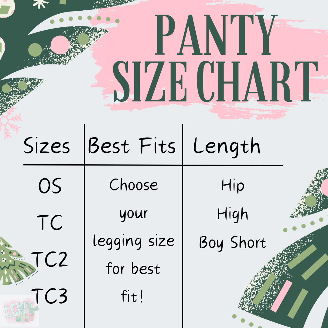 Batch #232 - Christmas Underwear - Closes 10/31 ETA early/mid Dec - All Christmas High Panty