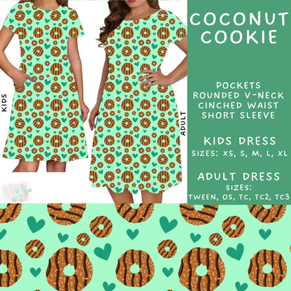 PREORDER Batch #224 - Cookie Dealer 2 - Closes 10/28 - ETA mid Dec - Coconut Cookie Adult & Kids Dresses