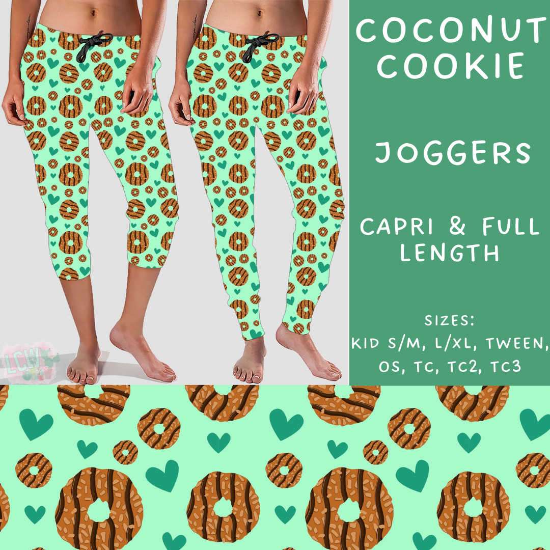 PREORDER Batch #224 - Cookie Dealer 2 - Closes 10/28 - ETA mid Dec - Coconut Cookie Full and Capri Length Joggers