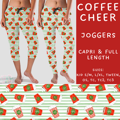 PREORDER  Batch #217 - Christmas Spirit - Closes 10/16 - ETA late Nov - Coffee Cheer Full and Capri Length Joggers