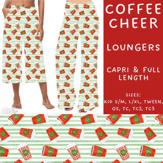 PREORDER  Batch #217 - Christmas Spirit - Closes 10/16 - ETA late Nov - Coffee Cheer Capri and Full Length Loungers