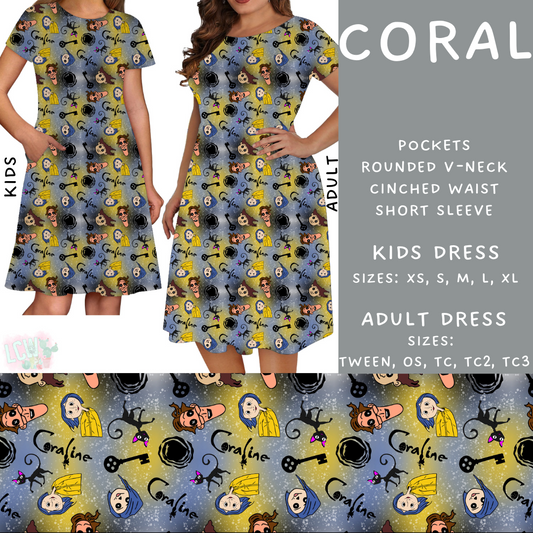 Batch #273 - Magical Faves 10 - Closes 1/20 - ETA late March - Coral Adult & Kids Dresses