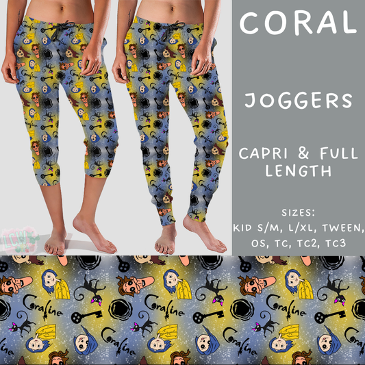 Batch #273 - Magical Faves 10 - Closes 1/20 - ETA late March - Coral Full and Capri Length Joggers