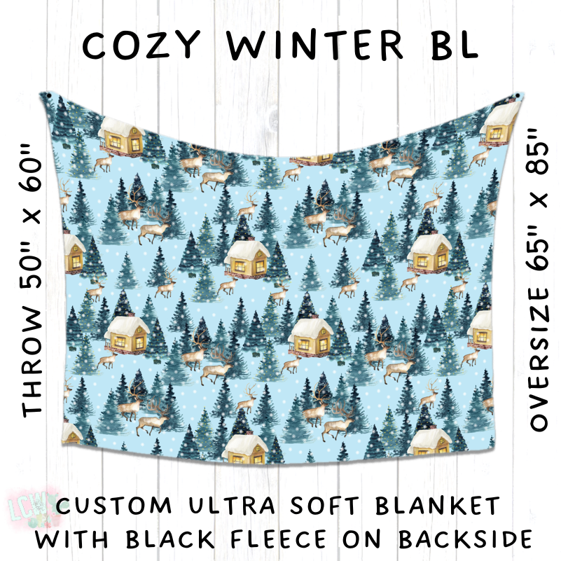 PREORDER Batch #216 - Cozy Christmas Blankets Presale - Closes 10/14 - ETA Early Dec - Cozy Winter BL