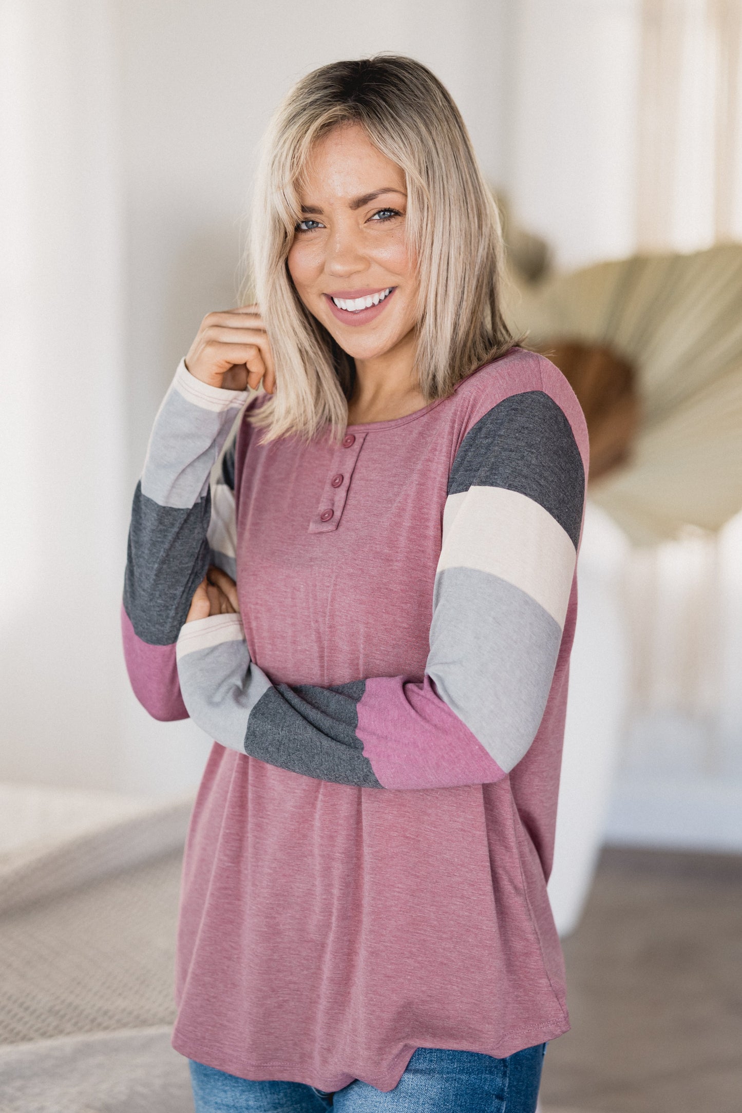 Candy Striping Long Sleeve