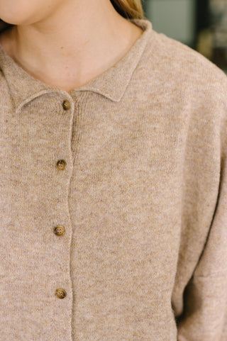 Careful Consideration Collared Button Down in Mocha