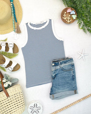 IN STOCK Classic Tank - Blue and White