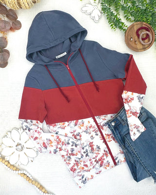 IN STOCK Colorblock Fullzip - Autumn Watercolor Mix