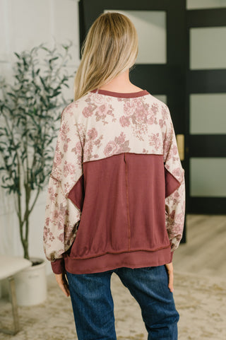 Come Out to Play Contrast Casual Pullover