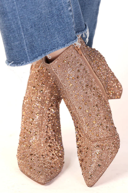 Made for Sparkling Rhinestone Booties