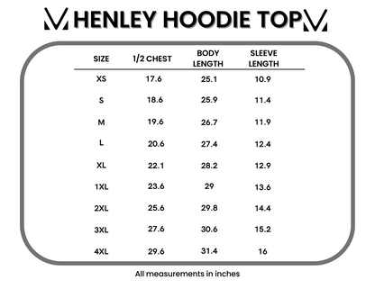 Henley Hoodie Top - Stars and Stripes