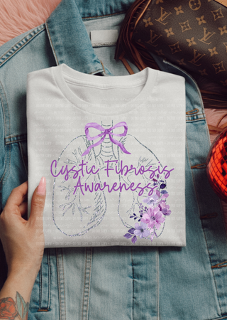 Cystic Fibrosis  Purple Awareness Tee