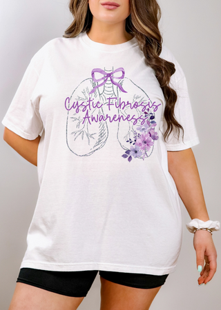 Cystic Fibrosis  Purple Awareness Tee