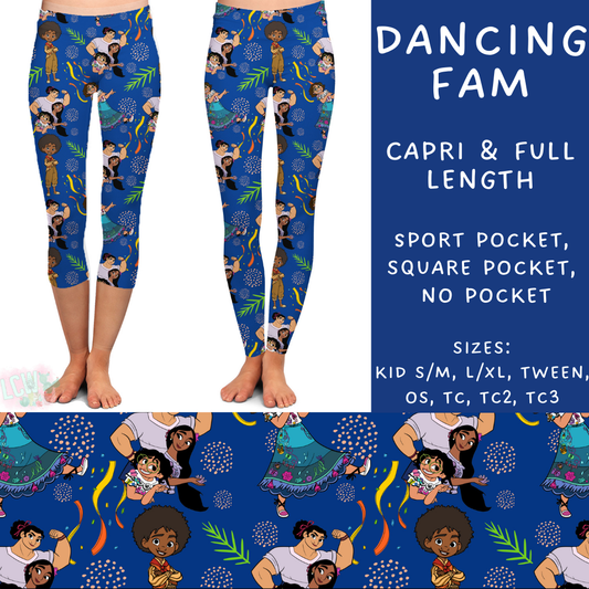 Batch #239 - Magical Faves 9 - Closes 11/18 - ETA early/mid Jan - Dancing Fam Full and Capri Length Leggings