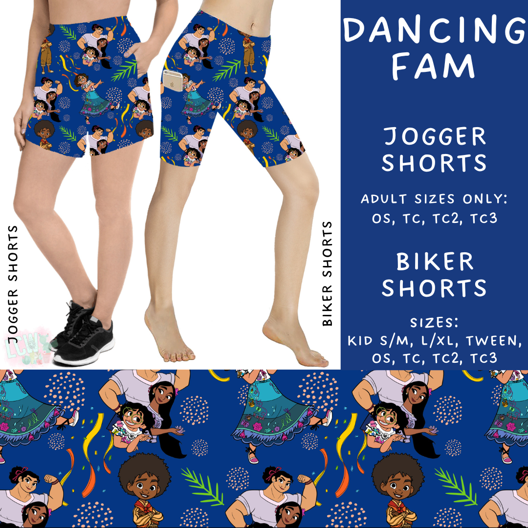 Batch #239 - Magical Faves 9 - Closes 11/18 - ETA early/mid Jan - Dancing Fam Biker & Jogger Shorts