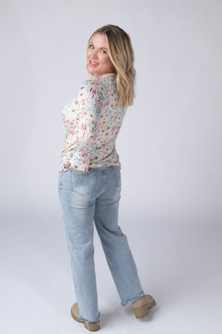 IN STOCK Blair Long Sleeve Top - Wildflower Gardens
