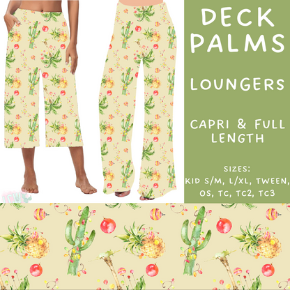 PREORDER  Batch #217 - Christmas Spirit - Closes 10/16 - ETA late Nov - Deck Palms Capri and Full Length Loungers