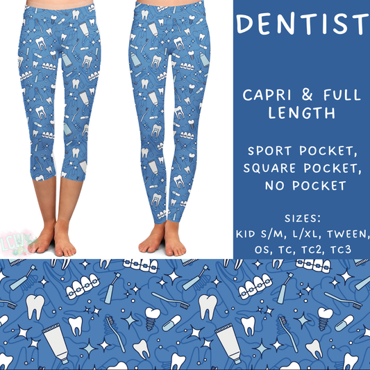 Batch #248 - Careers Collection - Closes 12/4 - ETA late Jan - Dentist Full and Capri Length Leggings