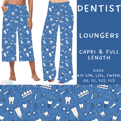 Batch #248 - Careers Collection - Closes 12/4 - ETA late Jan - Dentist Capri and Full Length Loungers