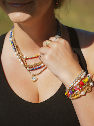 Adjustable Beaded Ball Bracelet