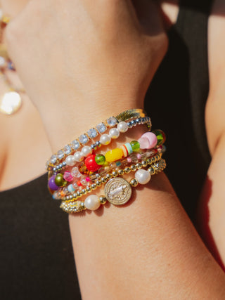 Adjustable Beaded Ball Bracelet