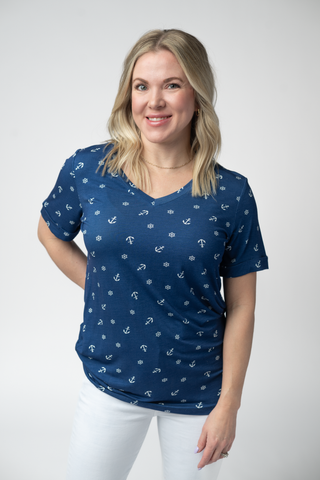 IN STOCK Sophie Top - Nautical Navy