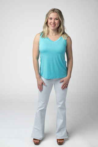 IN STOCK Noelle Tank - Aqua