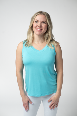 IN STOCK Noelle Tank - Aqua
