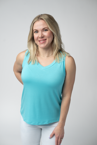 IN STOCK Noelle Tank - Aqua