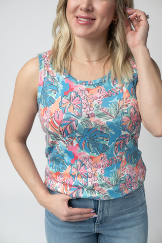 IN STOCK Ava Tank - Tropical Palm