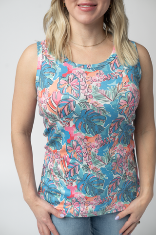 IN STOCK Ava Tank - Tropical Palm