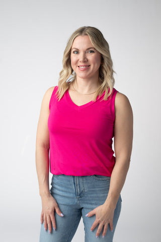 IN STOCK Noelle Tank - Hot Pink