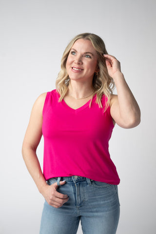 IN STOCK Noelle Tank - Hot Pink